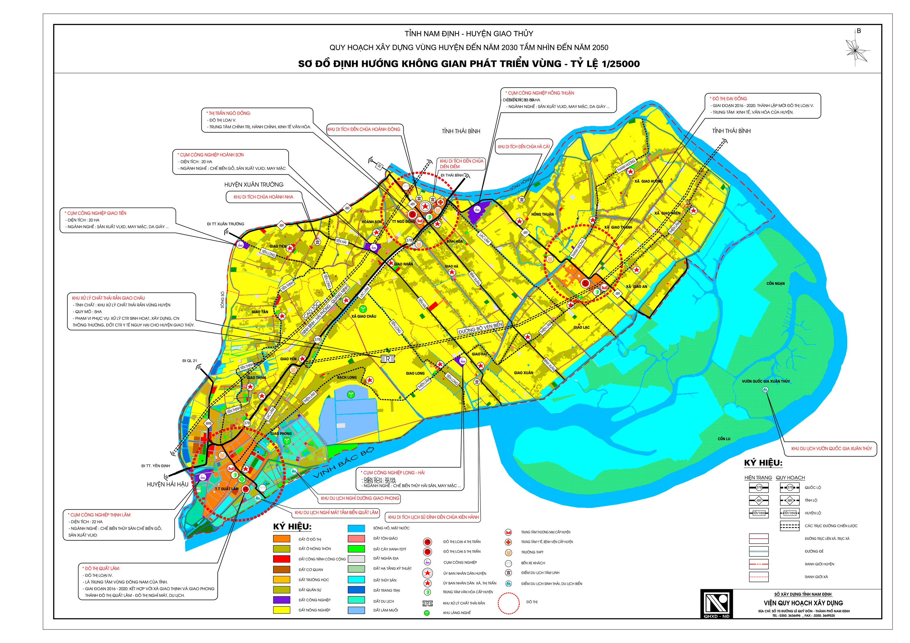 Quy hoạch phát triển huyện Giao Thủy 2023 - 2030